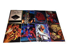 NICE 1994 & 1995 Flair MARVEL ANNUAL Lot 2 Promo Card Sheets EX-MT or + picture
