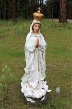 Mary Statue 45 inch Our Lady of Fatima with Birds on a Cloud Indoor Outdoor Resi picture