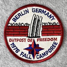Vintage BSA Berlin Germany Patch 1976 Fall Camporee Transatlantic Area Scouts picture