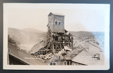 Ellison Hoist Fire Homestake Mining Co. 1930 Vintage Postcard RPPC Black & White picture