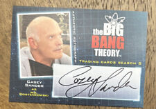 CASEY SANDER 2013 CRYPTOZOIC BIG BANG THEORY Season 5 #A11 Autograph AUTO CARD picture