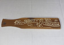 Vintage Novelty Spanking Wood Paddle Busch Gardens Souvenir Board of Education picture