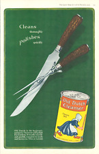 1919 OLD DUTCH CLEANSER antique PRINT AD cutlery polish clean knives picture