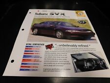1992-1996 Subaru SVX Spec Sheet Brochure Photo Poster 1993 1994 1995 picture