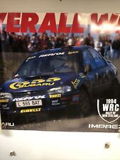 RARE Original ￼ Factory ￼Vintage Subaru WRx Poster picture