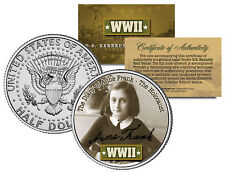World War II ANNE FRANK Colorized JFK Half Dollar US Coin THE HOLOCAUST DIARY OF picture