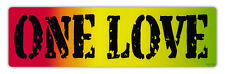 Bumper Sticker Decal - One Love - Bob Marley, Peace, Coexist picture