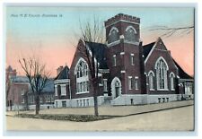 c1910's New M.E Church Street View Anamosa Iowa IA Unposted Antique Postcard picture