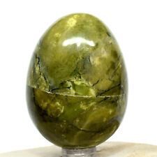62mm Peruvian Serpentine Egg Natural Sparkling Crystal Polished Mineral Stone picture