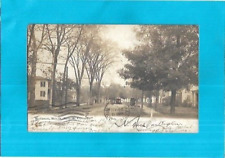Vintage Photo Postcard-Residences, Trolly Car, Main Street, Plainville, CT. picture