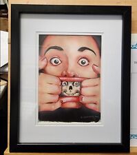 Original Art 5x7 Framed Painting Garbage Pail Kids x Dead-Alive Braindead Horror picture