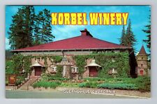 Guerneville CA-California, Korbel Winery, Antique, Vintage Souvenir Postcard picture