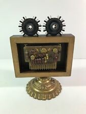 Handmade Signed Steampunk Robot Figurine Statue Vintage Inspired Decor picture
