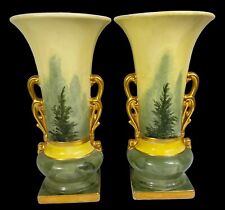 Pair Vintage Porcelain Flower Vases 10
