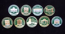 Set 9 USSR Soviet  Badge Architectural treasures of Pavlovsk city( Russia) picture