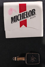 Anheuser Busch Vintage Tie Bar Clip and Vintage Golf Tees--Michelob Beer Promoti picture