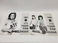 Vtg Alpha Tau Omega Fraternity Clemson University Tiger Paw Calendars 1984- 1985 picture