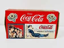 Vintage 1982 Coca Cola Collectable Matches Box Delicious & Refreshing 5x3x1-1/2” picture