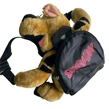 Vintage 1999 Scooby Doo Plush With Micro Mini Black Childs Backpack Toddler Bag picture