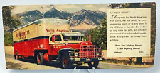 Blotter North American Van Lines Moving Company Advertising Vintage picture