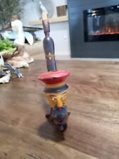 Rare Vintage Hand Carved Single  Head Wood Pipe  picture
