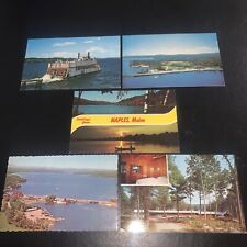 Vintage Naples Maine/Long Lake Region Postcards Five Total￼ Sebago River Queen picture