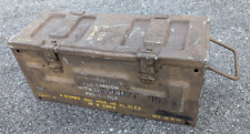 Vintage Military Light Weight Metal Ammo Box Empty 1970's picture