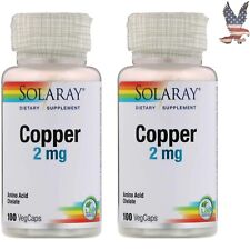 Nutrient-Rich Premium Copper Capsules - Vitality Support - 100 Count x 2 Pack picture