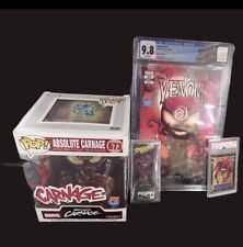 🩸Venom #27 CGC 9.8 Funko POP Signed & Sketched PX Set. Carnage Figpin/Card 🔥 picture
