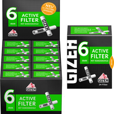 Gizeh Activated Carbon Filter 6 mm, Ceramic Smoking Filters 10 BOXES 340 FILTERS picture