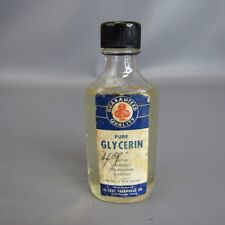 Vintage Hi Test Pharmacal Pure Glycerin Glass Bottle 2