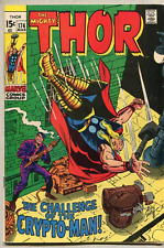 The Mighty Thor #174  FN/VF  1st Crypto Man   Marvel Comics SA picture