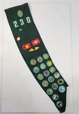 Vintage Girl Scout Sash with Patches and Pins 60s-70s picture