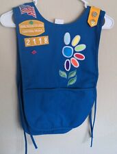 Girl Scouts Daisy USA Texas Blue Apron Tunic Uniform Patches Pins Badge  picture