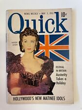 Quick news weekly magazine 1951 Vivien Leigh picture