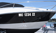 Set of 2 Custom Boat Registration Vinyl Decals - Letters / Numbers - Boat Kayak picture