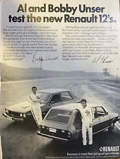 1975 Vintage Magazine Advertisement Renault Al Unser Bobby Unser picture