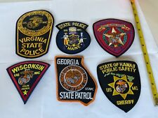 State Police ,State Patrol,Public Safety , USMC  collectors patch set 6 all new picture