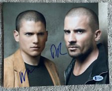 Wentworth Miller Dominic Purcell signed autographed 8x10 photo Prison Break COA picture