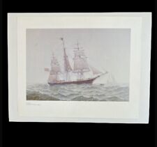 Old Naval Print,Fred S. Cozzens,Untitled Print by Arthur Baker,1926,Sailboats picture