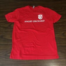 Angry Orchard Soccer Crest Club Logo T Shirt Red Spell Out Swag Hard Cider Beer picture