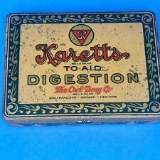 Karetts Digestion Tablets The Owl Drug Co.  Advertising Tin picture