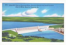Postcard: Clark Hill Dam, Savannah River, Georgia & South Carolina picture