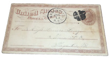 1875 ATLANTIC COAST LINE RAILROAD ACL RF&P WASHINGTON & WELDON RPO POST CARD picture
