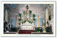 c1930's Interior of Church St. Francois Ile D' Orleans Canada Postcard picture