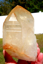 LEMURIAN QUARTZ Golden Healer Natural Crystal Point Deep Timelines For Sale 3001 picture