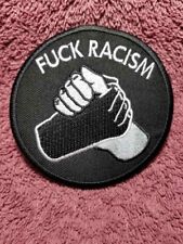 FYCK RACISM OVEL Motorcycle Vest Club Embroidered Patch picture