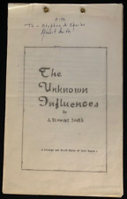 THE UNKNOWN INFLUENCES by J. Stewart Smith - 1972 - Annotated picture