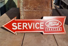 1930's Old Antique Vintage Rare Ford Service Porcelain Enamel Arrow Sign Board picture