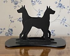 Great Dane Dog Silhouette Napkin or Letter Holder ~ Powder Coated Steel ~ Unused picture